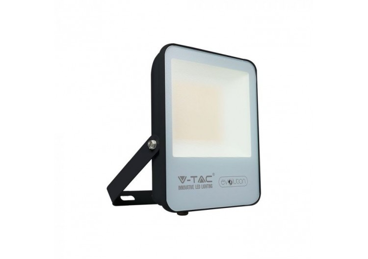 Projecteur LED 50W Corps Noir 3000K 150 lm/W