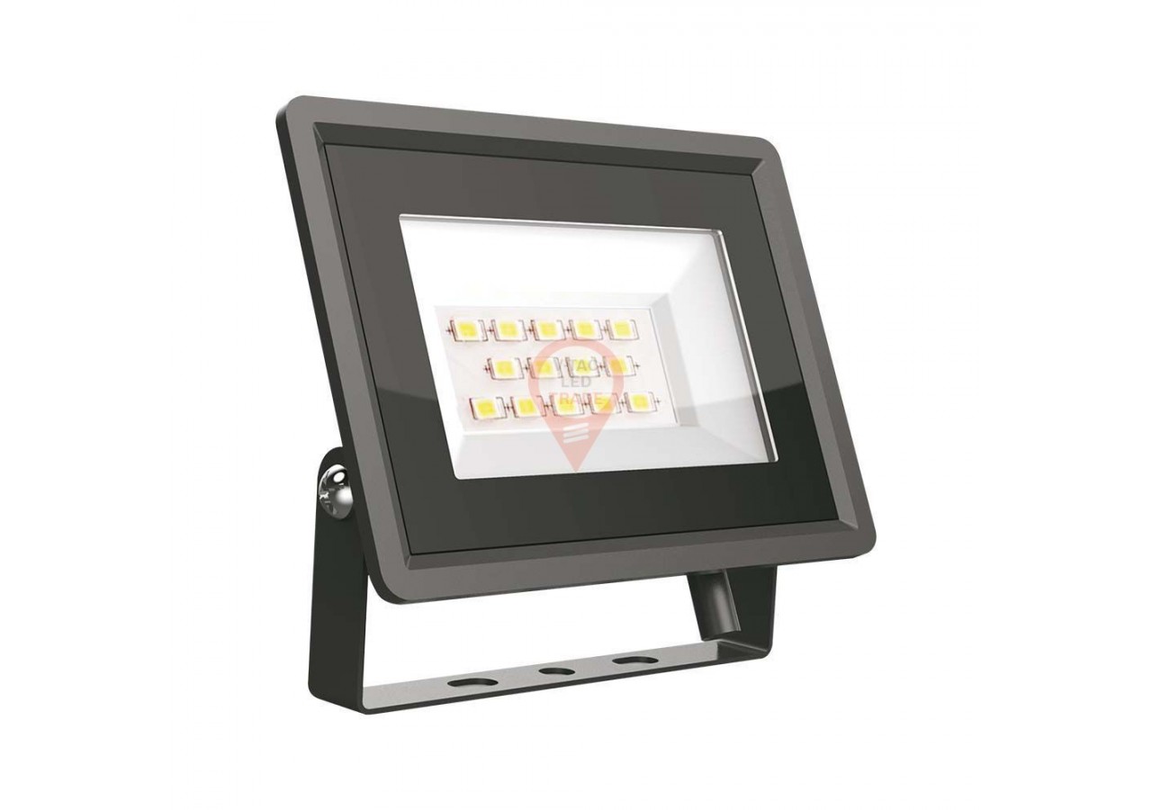 Projecteur LED 10W SMD Corps Noir 6400K