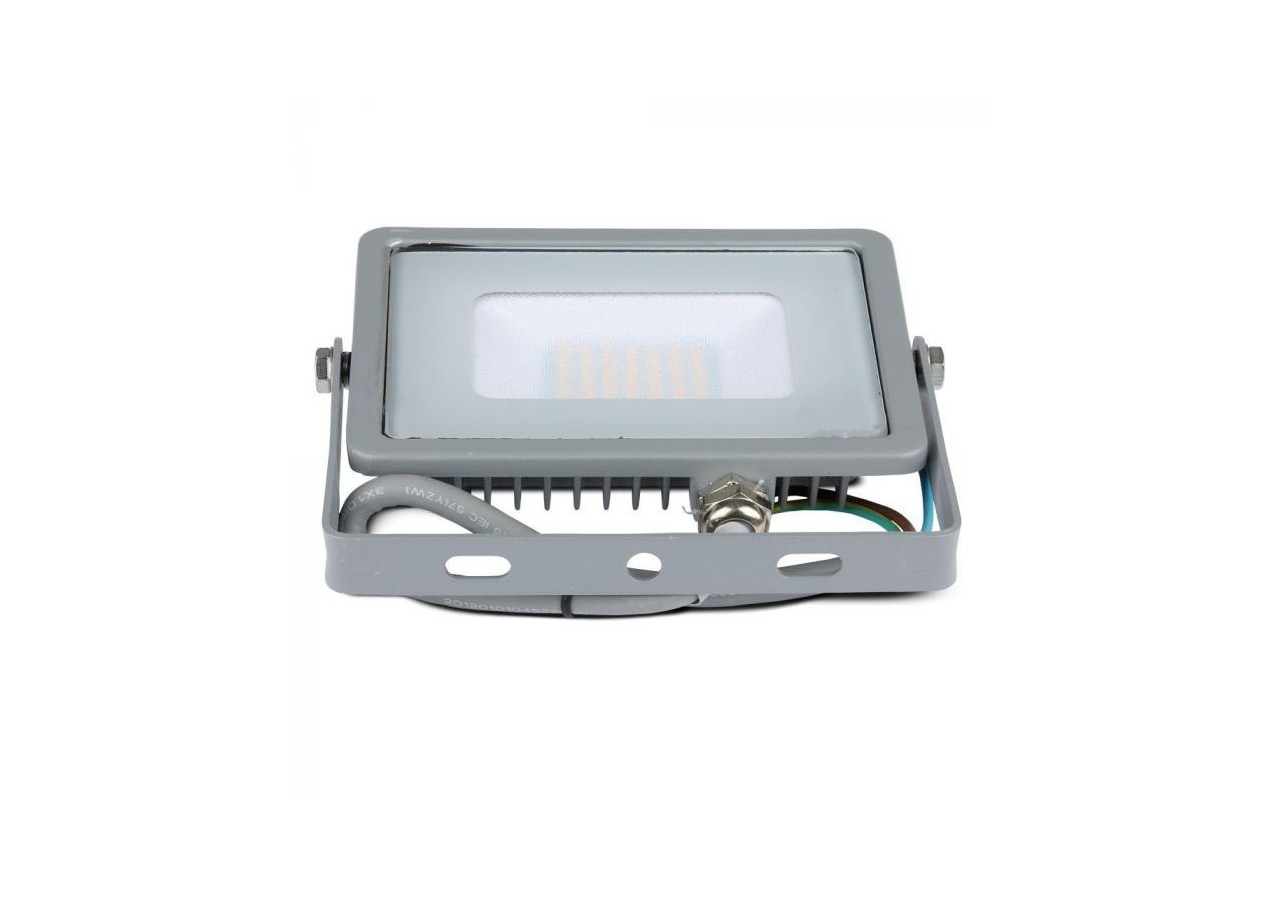 Projecteur LED 20W SAMSUNG CHIP Corps Gris SMD Blanc Chaud
