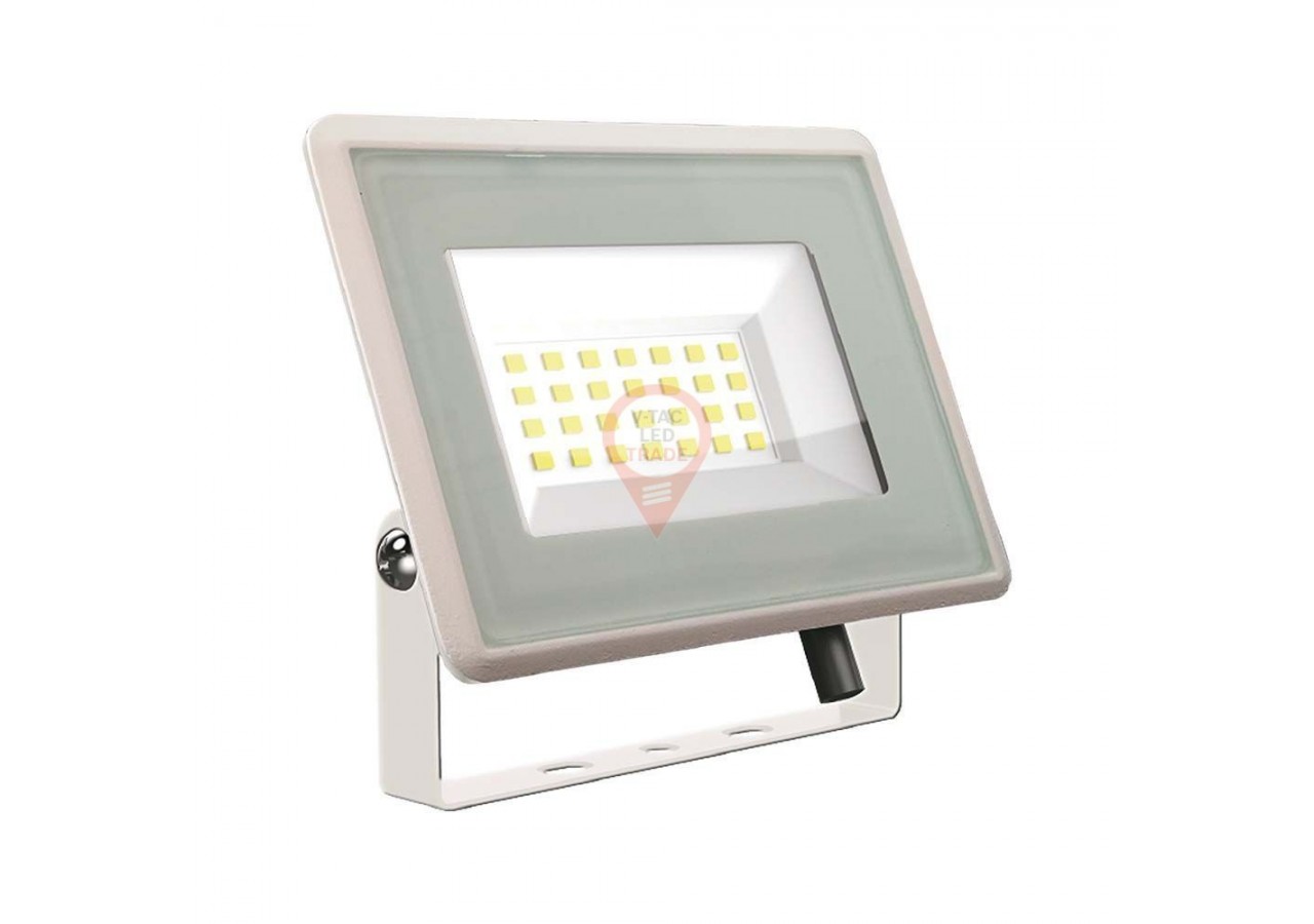 Projecteur LED 20W SMD Série F Corps Blanc 4000K