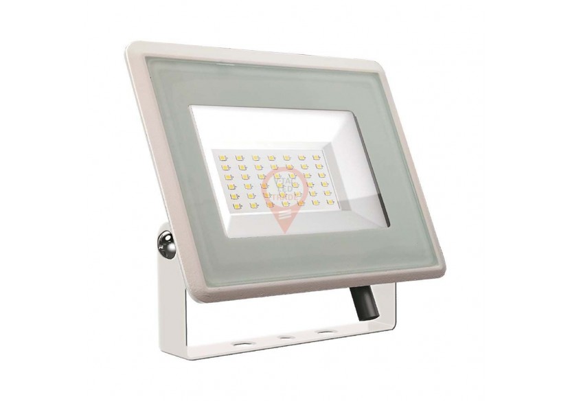 Projecteur LED 50W SMD Corps Blanc 3000K