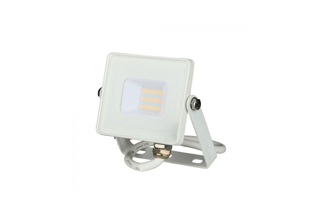 Projecteur LED 10W SMD Puce SAMSUNG Corps Blanc 3000K