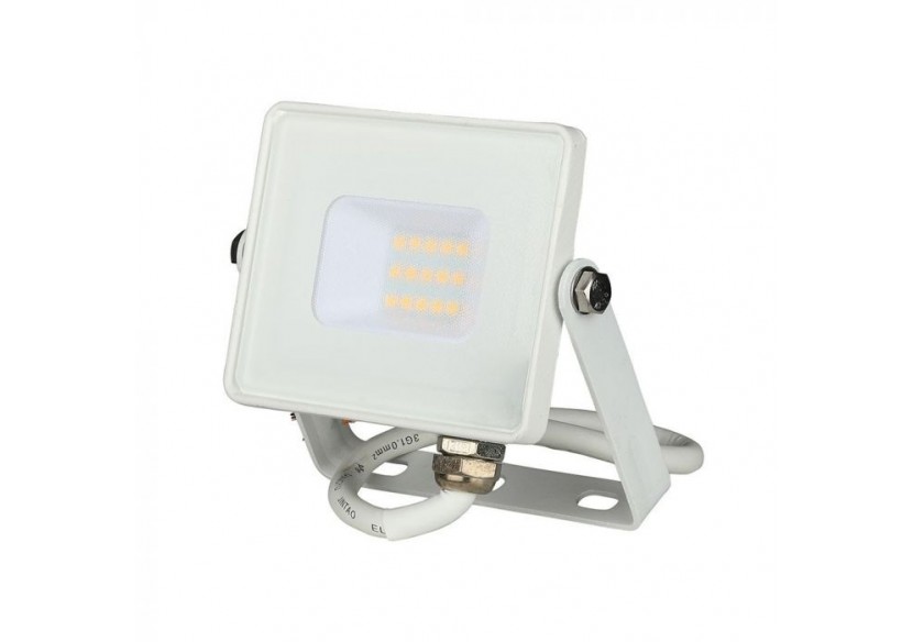 Projecteur LED 10W SMD Puce SAMSUNG Corps Blanc 3000K