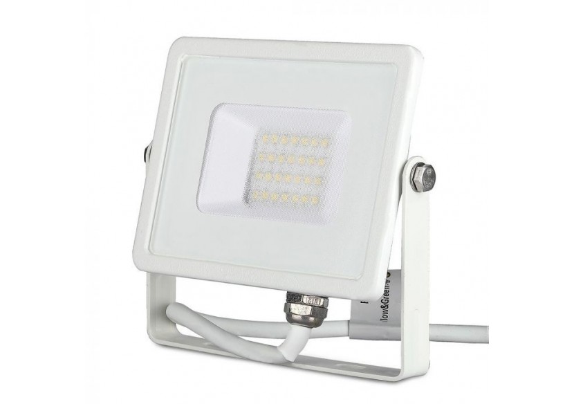 Projecteur LED 20W SMD SAMSUNG Puce G2 Corps Blanc 3000K