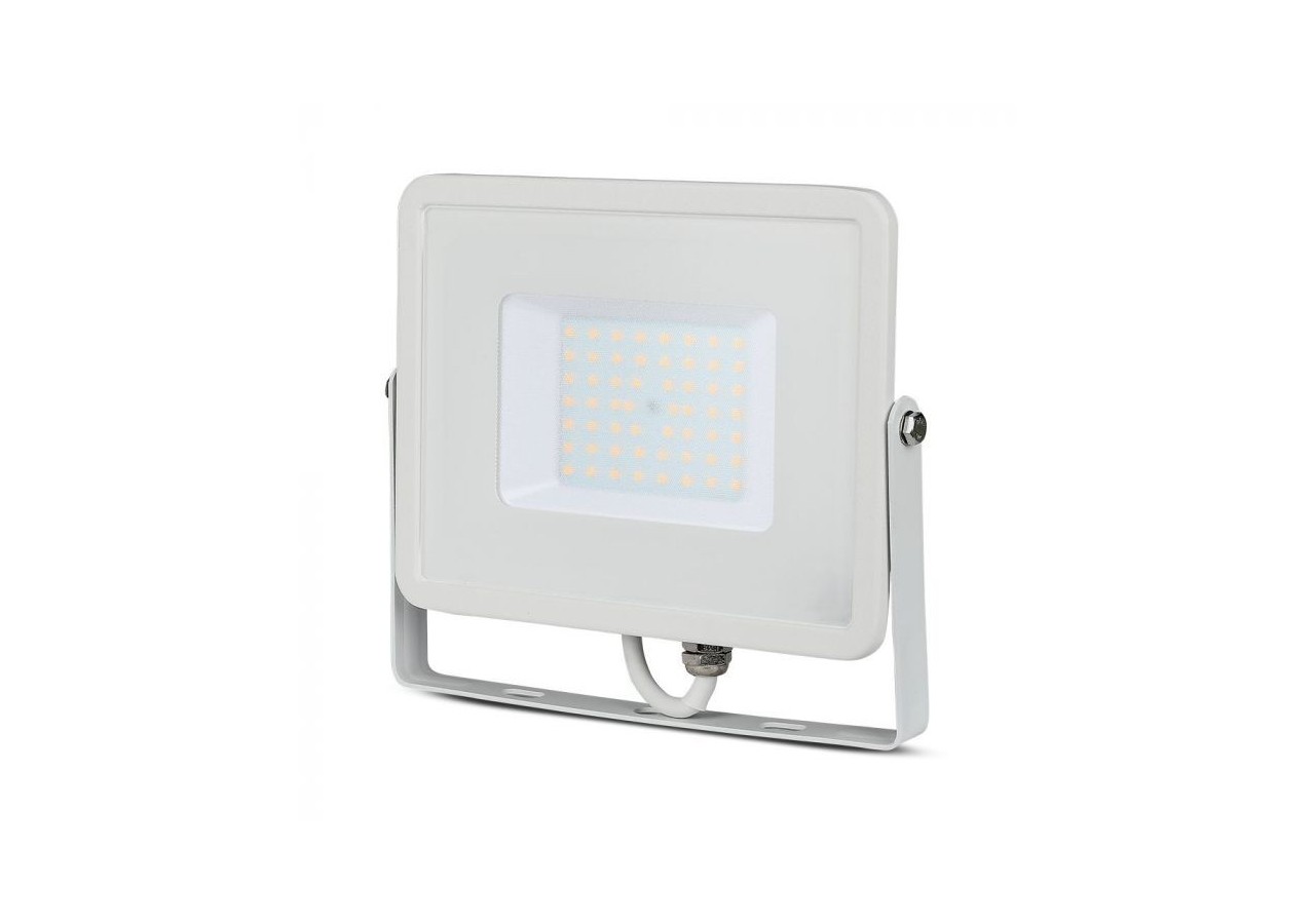 Projecteur LED 50W SMD Puce SAMSUNG Corps Blanc 4000K