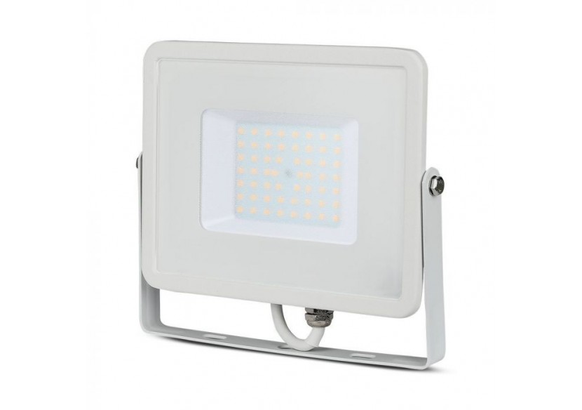 Projecteur LED 50W SMD Puce SAMSUNG Corps Blanc 4000K