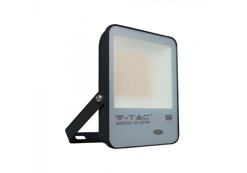 Projecteur de lumière du jour à capteur LED 100W, puce SAMSUNG, 100 lm/W, corps noir, 3000K