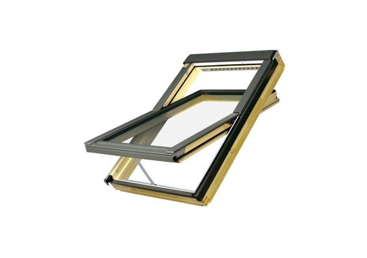 Fênetres de toit 94x118 en bois naturel à rotation FTP-V - 873Y08 - Fakro 2