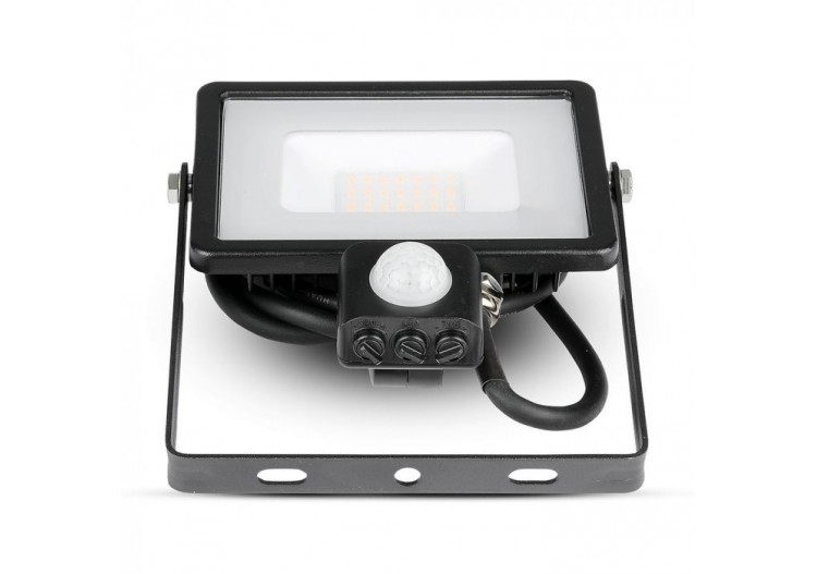 Projecteur LED à Capteur 20W SAMSUNG CHIP Fonction Coupure Corps Noir 4000K