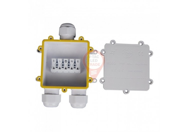 Bornier blanc étanche 8-12 mm IP68