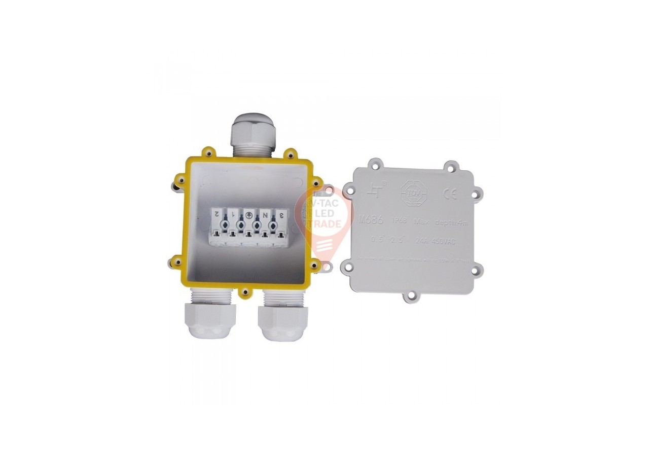 Bornier blanc étanche 8-12 mm IP68