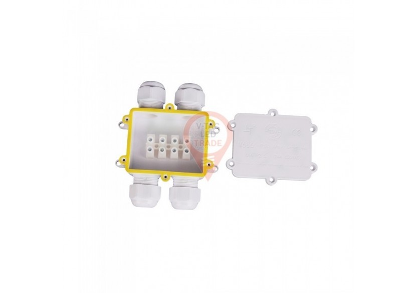 Bornier blanc étanche à 4 broches 8-12 mm IP68