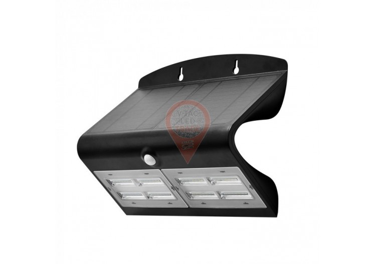 Applique Solaire LED 3W 3000K+4000K Corps Noir
