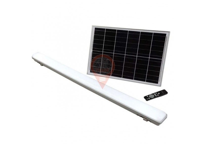 Tube lumineux solaire LED Tri-Proof, capteur 18W et contrôle RF 3 en 1 IP65