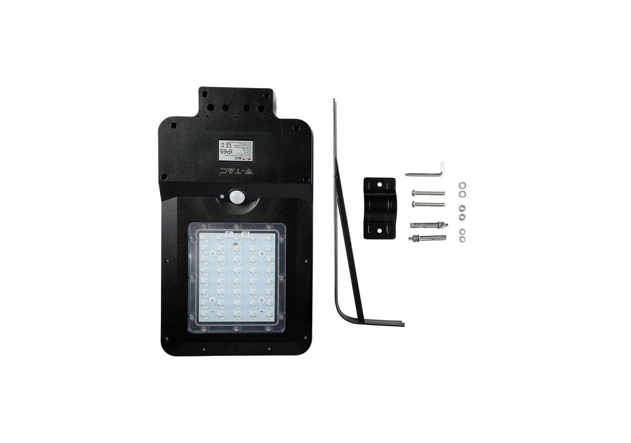 Lampadaire Solaire LED 15W Couvercle Noir 4000K