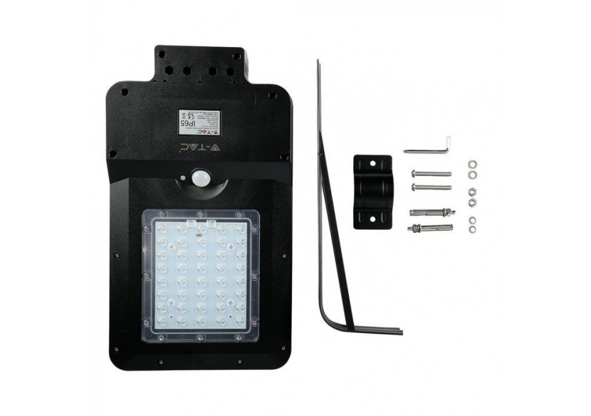 Lampadaire Solaire LED 15W Couvercle Noir 4000K