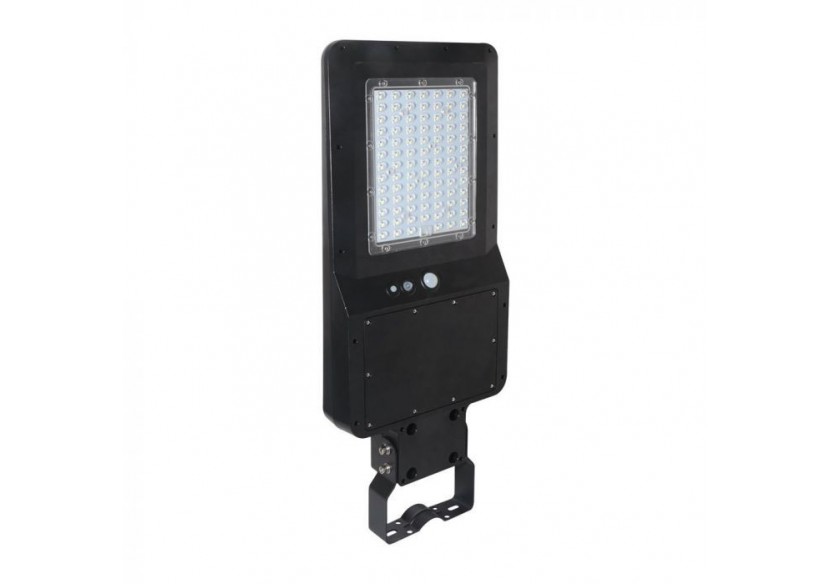 Réverbère solaire LED 40W Corps noir 6000K 120lm/W