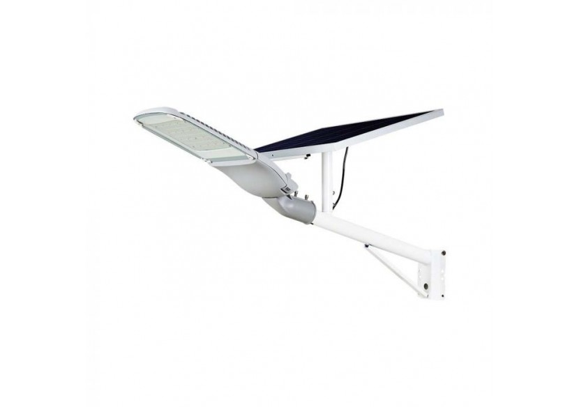 Réverbère Solaire LED Puce SAMSUNG 300W Corps Blanc 6400K