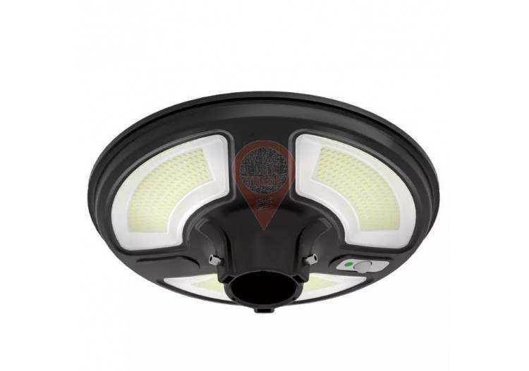 Lampe solaire de jardin LED avec capteur de mouvement IP65, fonction minuterie, télécommande, 7.5W, 4000K