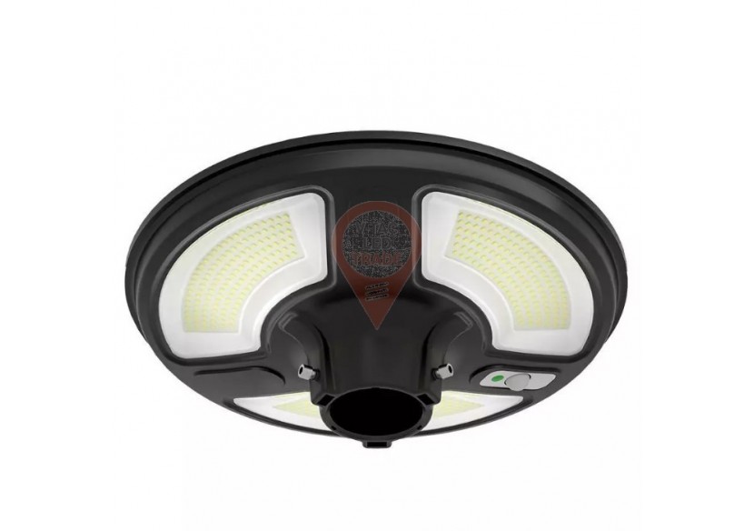 Lampe de jardin solaire LED 10W, capteur de mouvement IP65, télécommande, fonction minuterie, 6500K