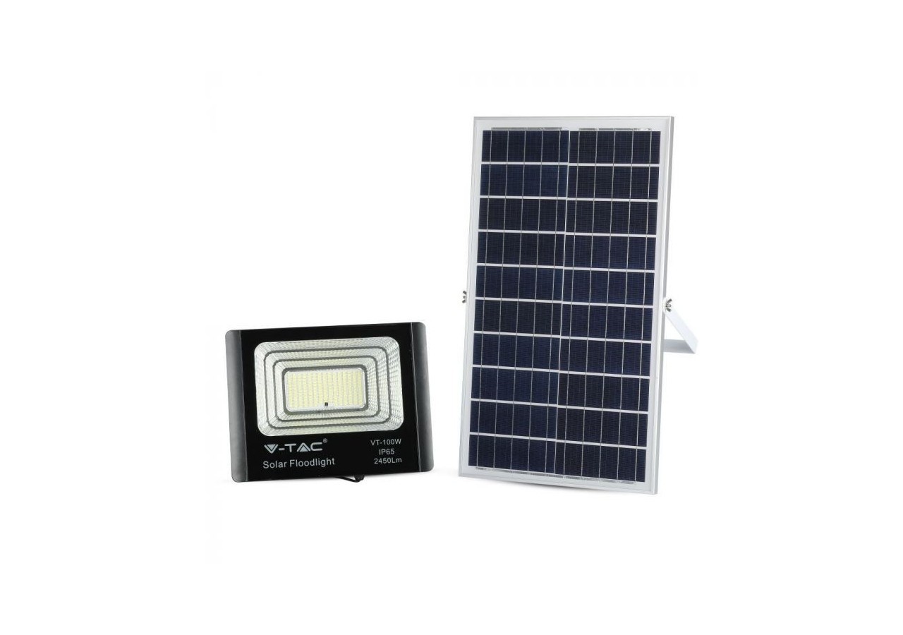 Panneau Solaire 35W avec Projecteur LED 4000K