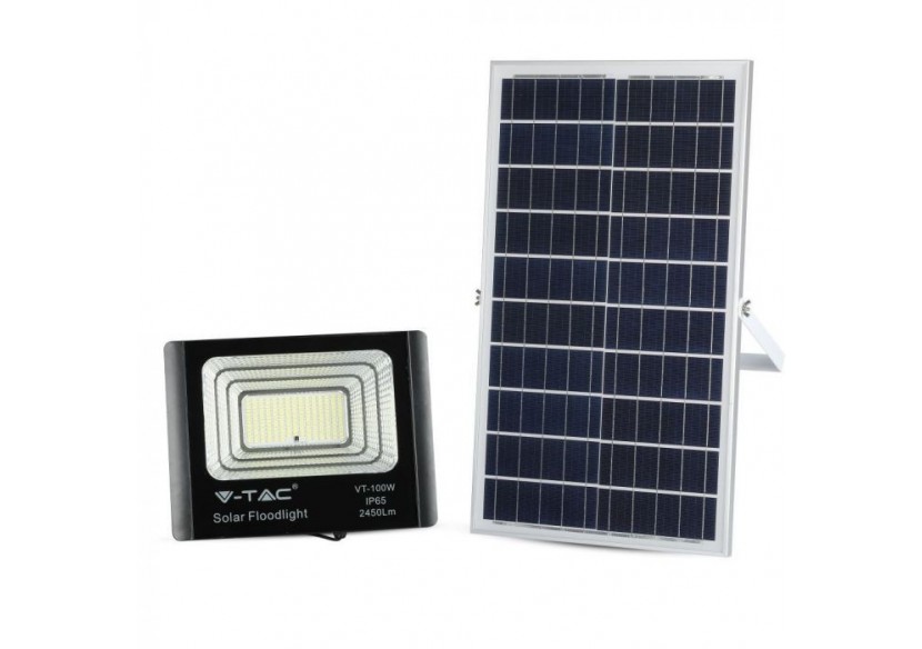 Panneau Solaire 35W avec Projecteur LED 4000K