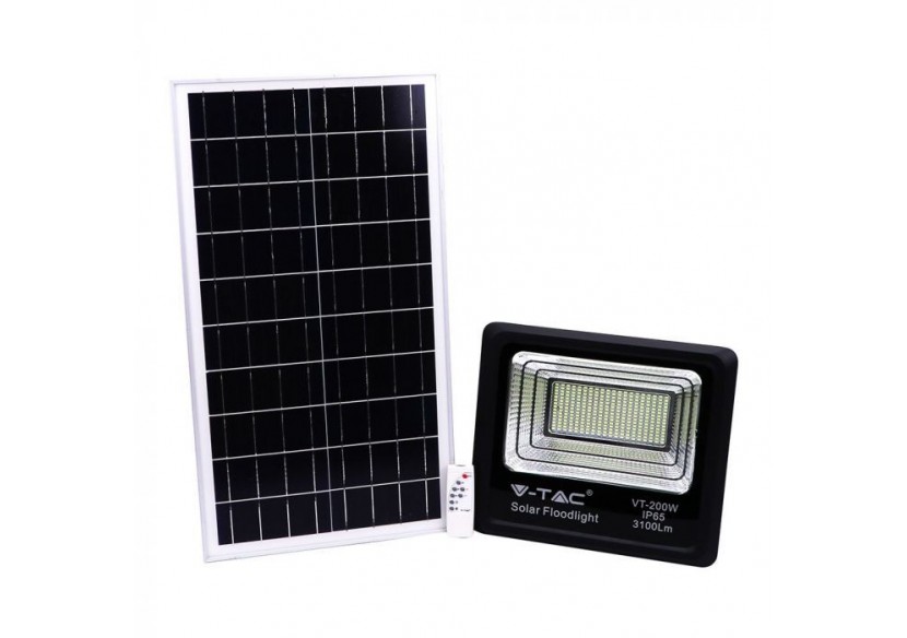 Panneau Solaire 40W avec Projecteur LED 4000K