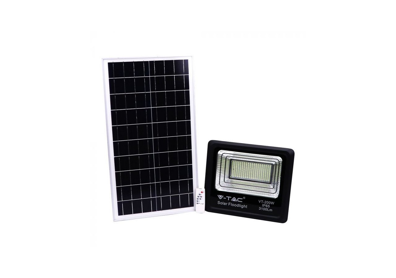 Panneau Solaire 40W avec Projecteur LED 6000K