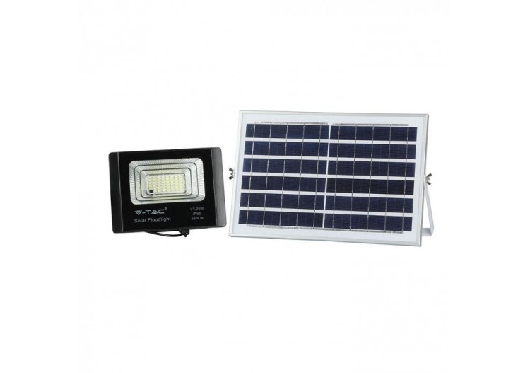 Panneau Solaire 12W avec Projecteur LED 6000K