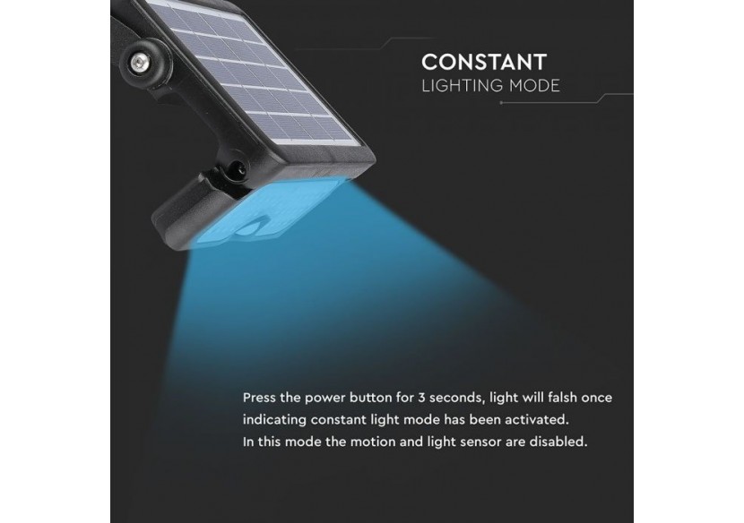 Projecteur Solaire LED 5W Corps Noir 4000K Projecteur Solaire LED 5W Corps Noir 4000K