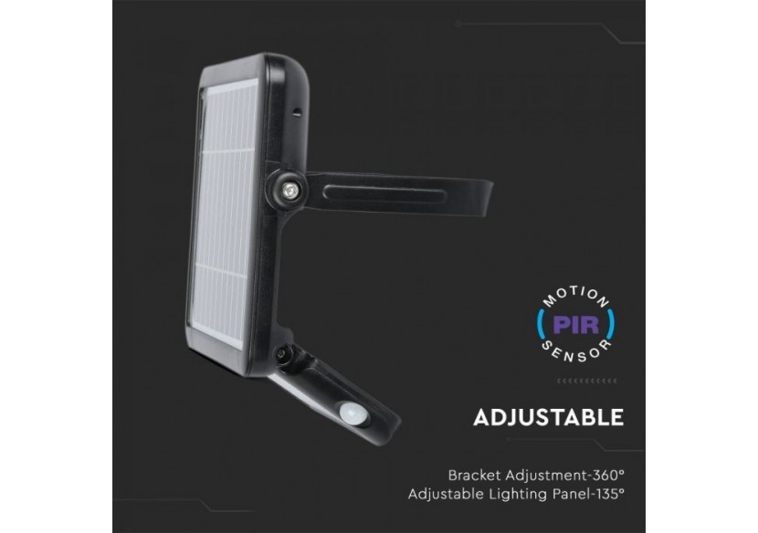 Projecteur Solaire LED 10W Corps Noir 4000K Projecteur Solaire LED 10W Corps Noir 4000K