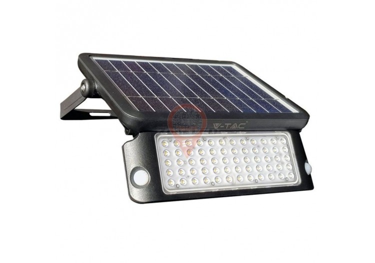 10W Projecteur LED Solaire Corps Noir Blanc neutre