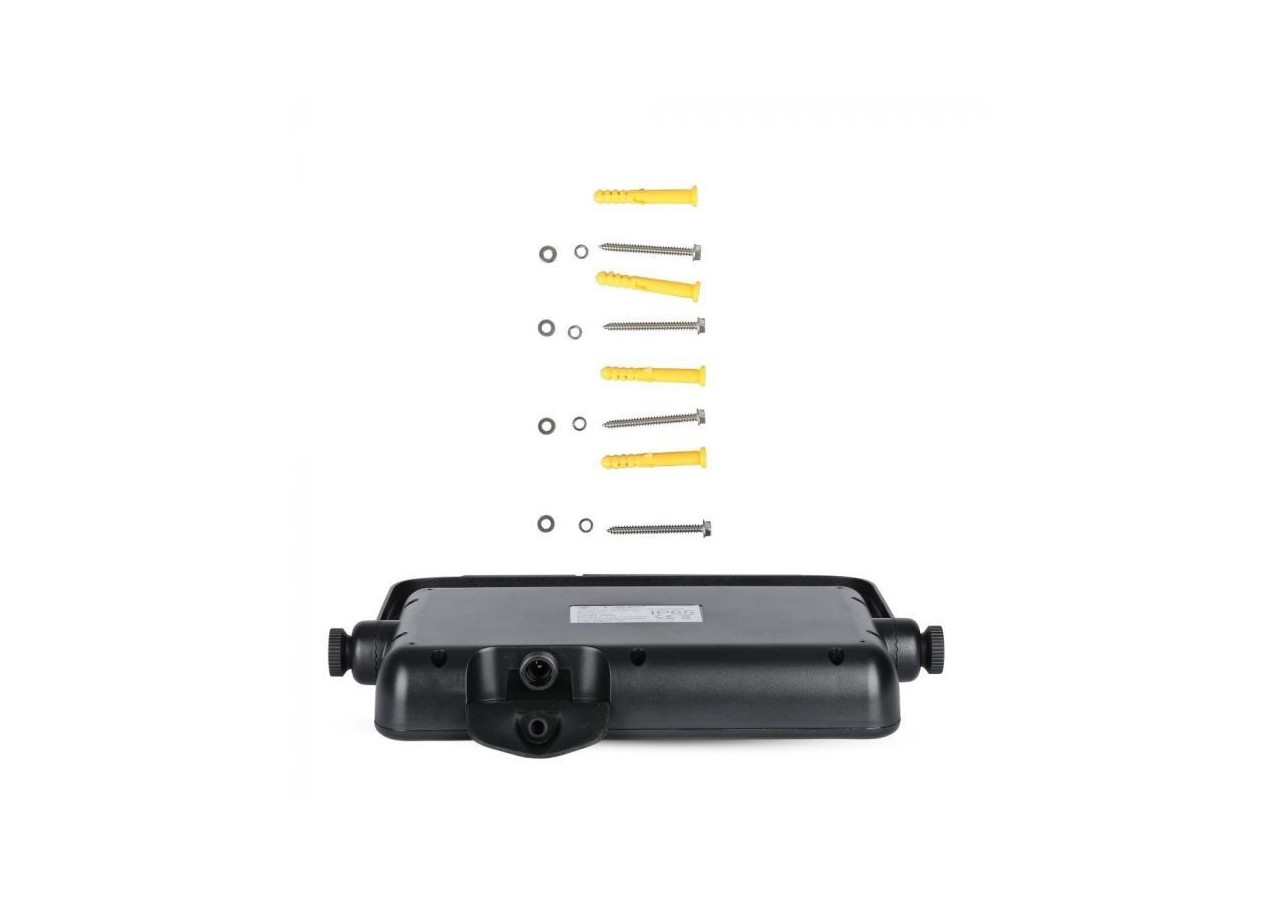 Projecteur Solaire LED 10W Corps Noir Détachable 4000K