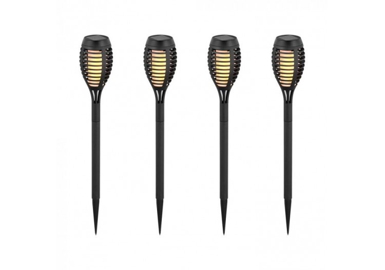 Bâton de flamme solaire 4 pièces