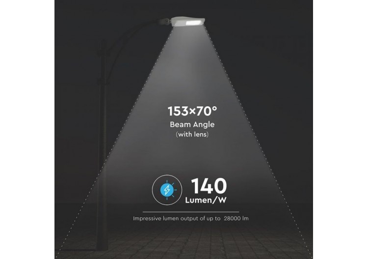 Lampadaire LED SAMSUNG CHIP - 200W 4000K Classe II Aluminium Intensité variable 140LM/W