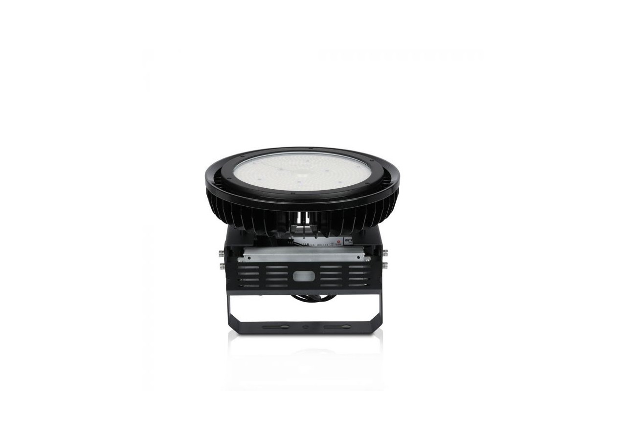 Puce LED Highbay SAMSUNG - 500W 120' Driver Meanwell Dimmable Corps Noir 4000K