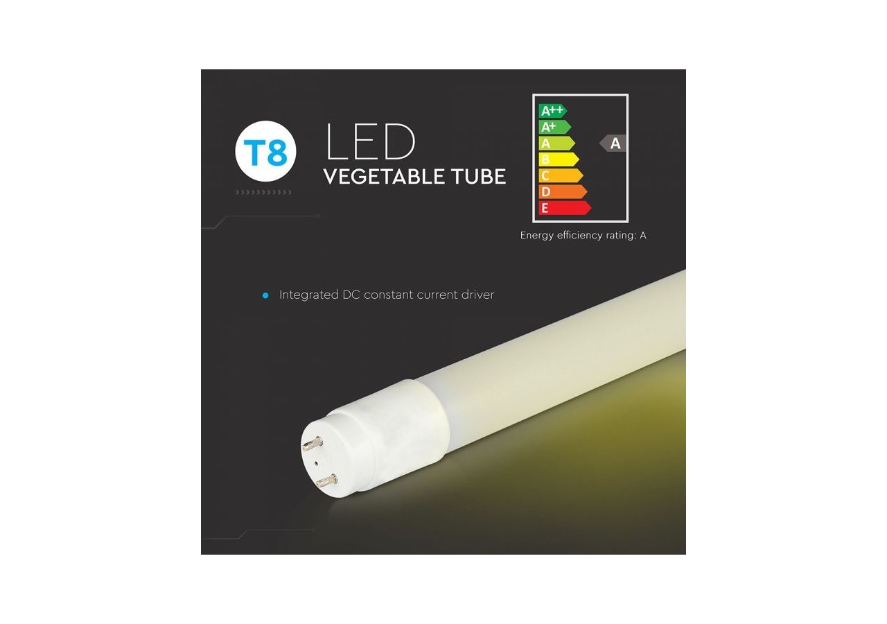 Tube LED T8 18W 1 200 mm VÉGÉTAL