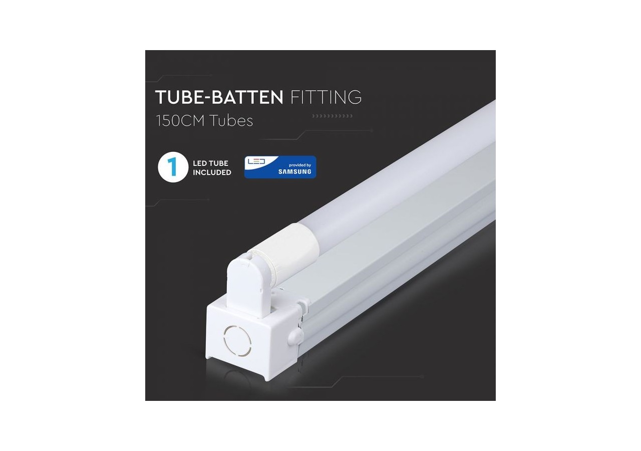 Luminaire LED 22W Simple Pile SAMSUNG CHIP 150cm Blanc Naturel