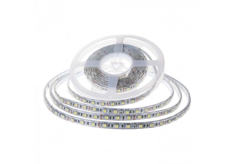 Bande LED SMD2835 120 LED 24V IP65 6500K Double PCB Rouleau de 10m