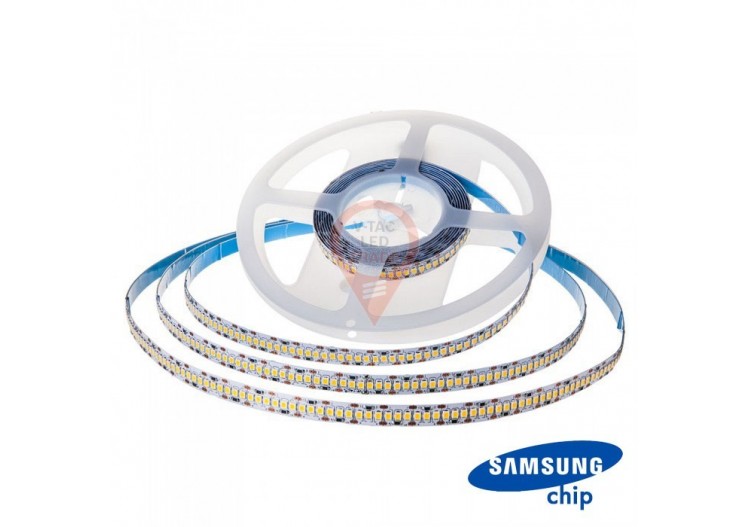 Bande LED SAMSUNG 2835 240 LED 24V IP20 4000K CRI95+