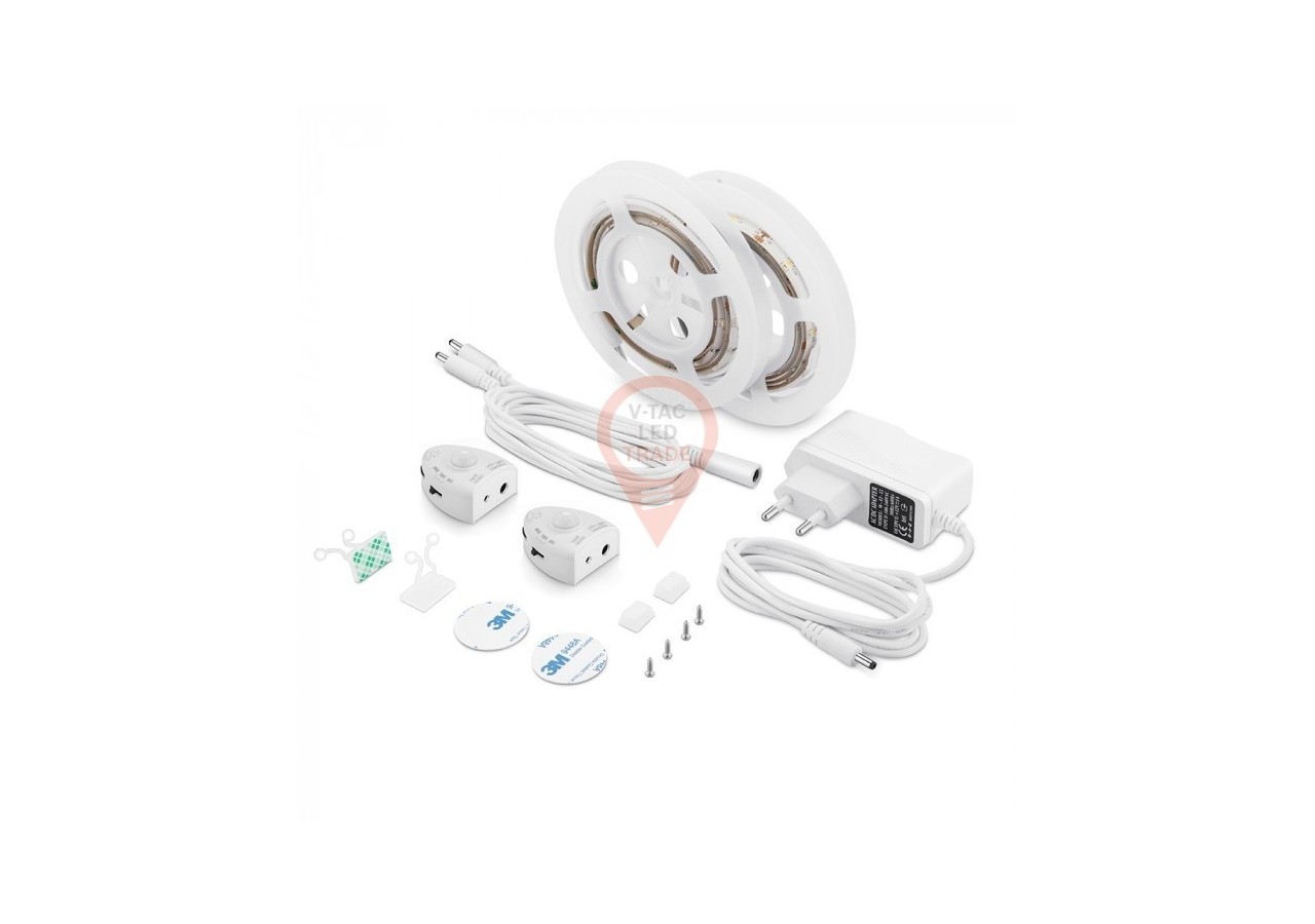 Lampe de lit LED avec capteur pour lit double, blanc naturel