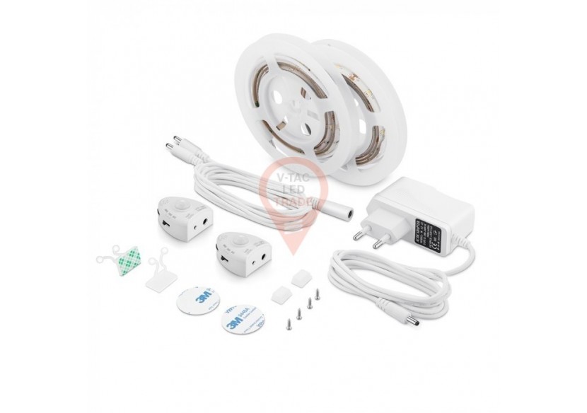 Lampe de lit LED avec capteur pour lit double, blanc naturel