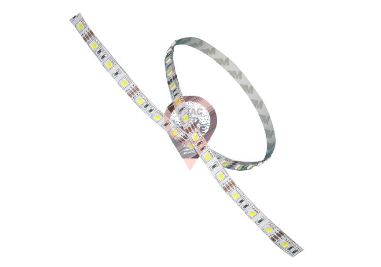 Ruban LED 5050 - 60 LEDs Blanc Non étanche