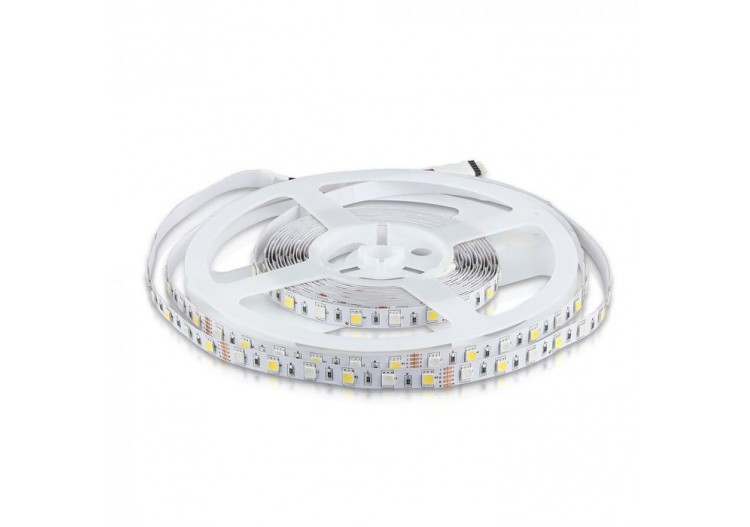 Bande LED 5050 60 LED 12V IP20 RVB 4000K