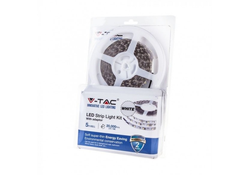 Ensemble de bandes LED SMD3528 60 LED blanc naturel haute luminosité IP20 /2215+3007+3512/