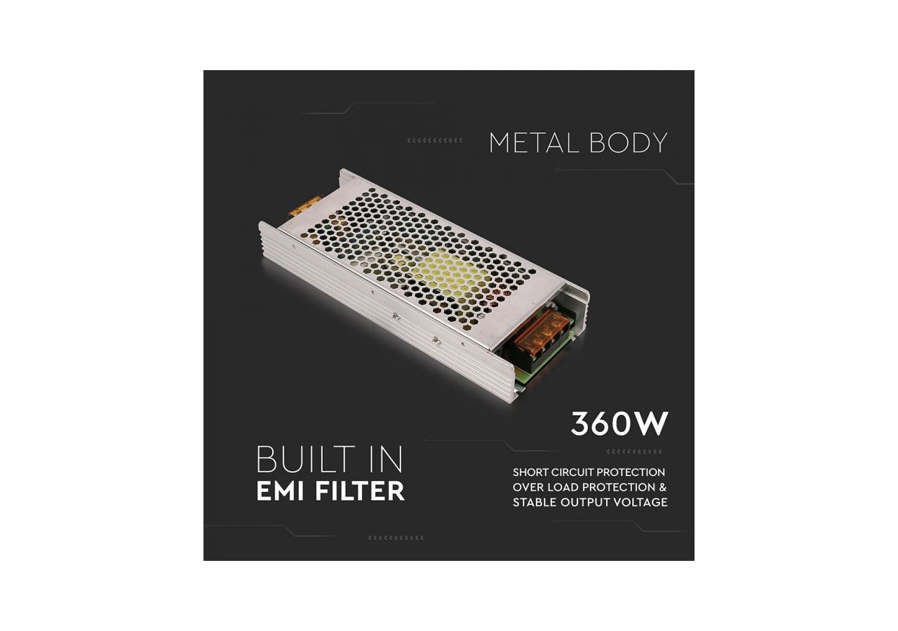 Alimentation Slim 360W 12V 30A IP20