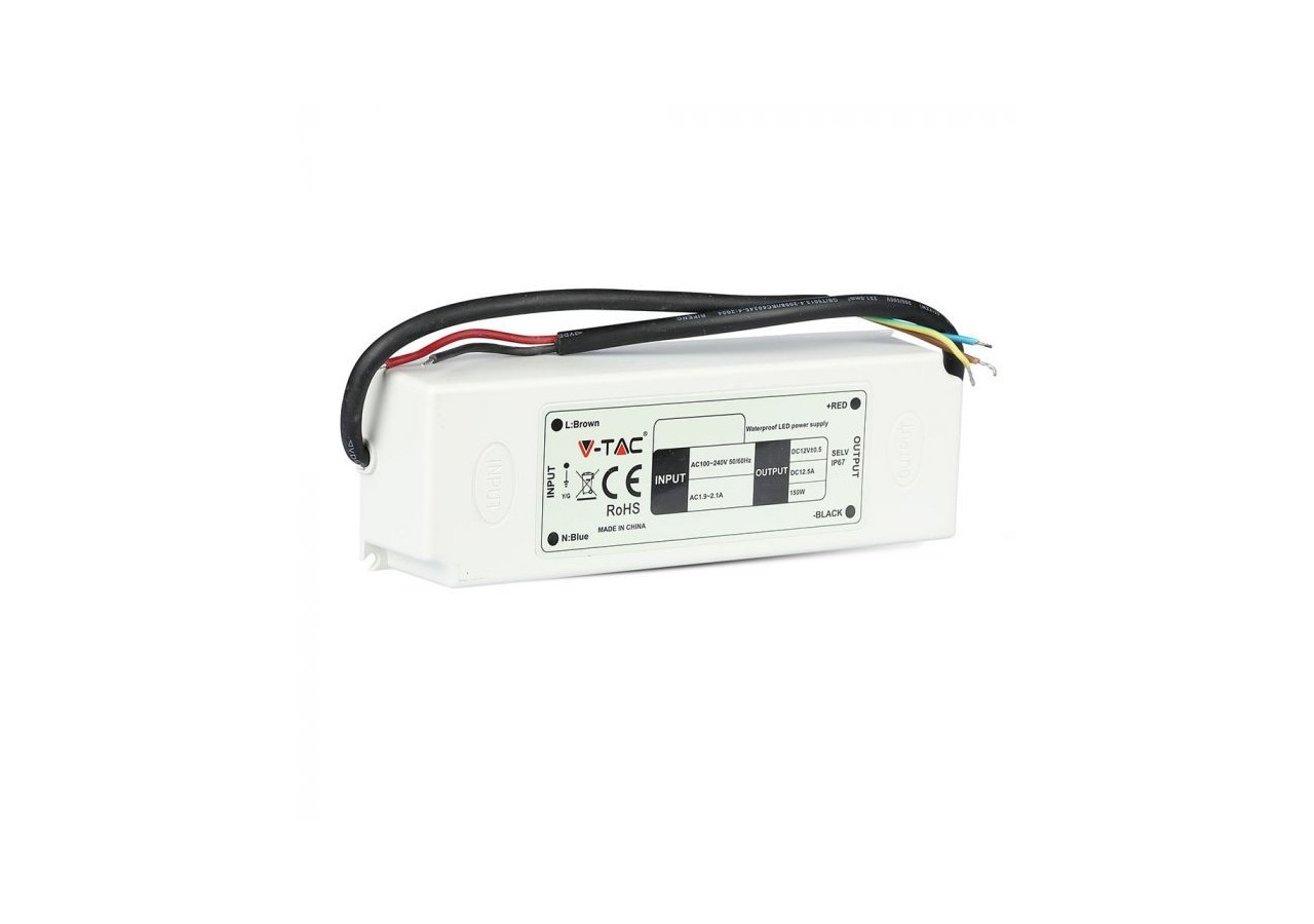 Alimentation LED EMC - 60W 12V 5A Plastique IP67