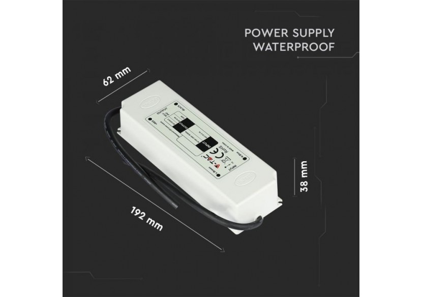 Alimentation LED Slim en plastique 150W 12V IP67