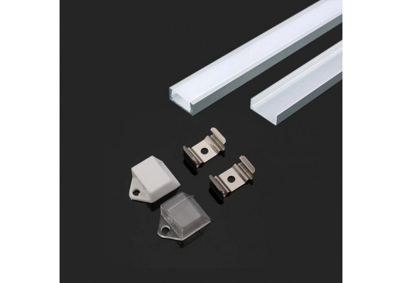 Profilé en aluminium 2000 x 16 x 7 mm