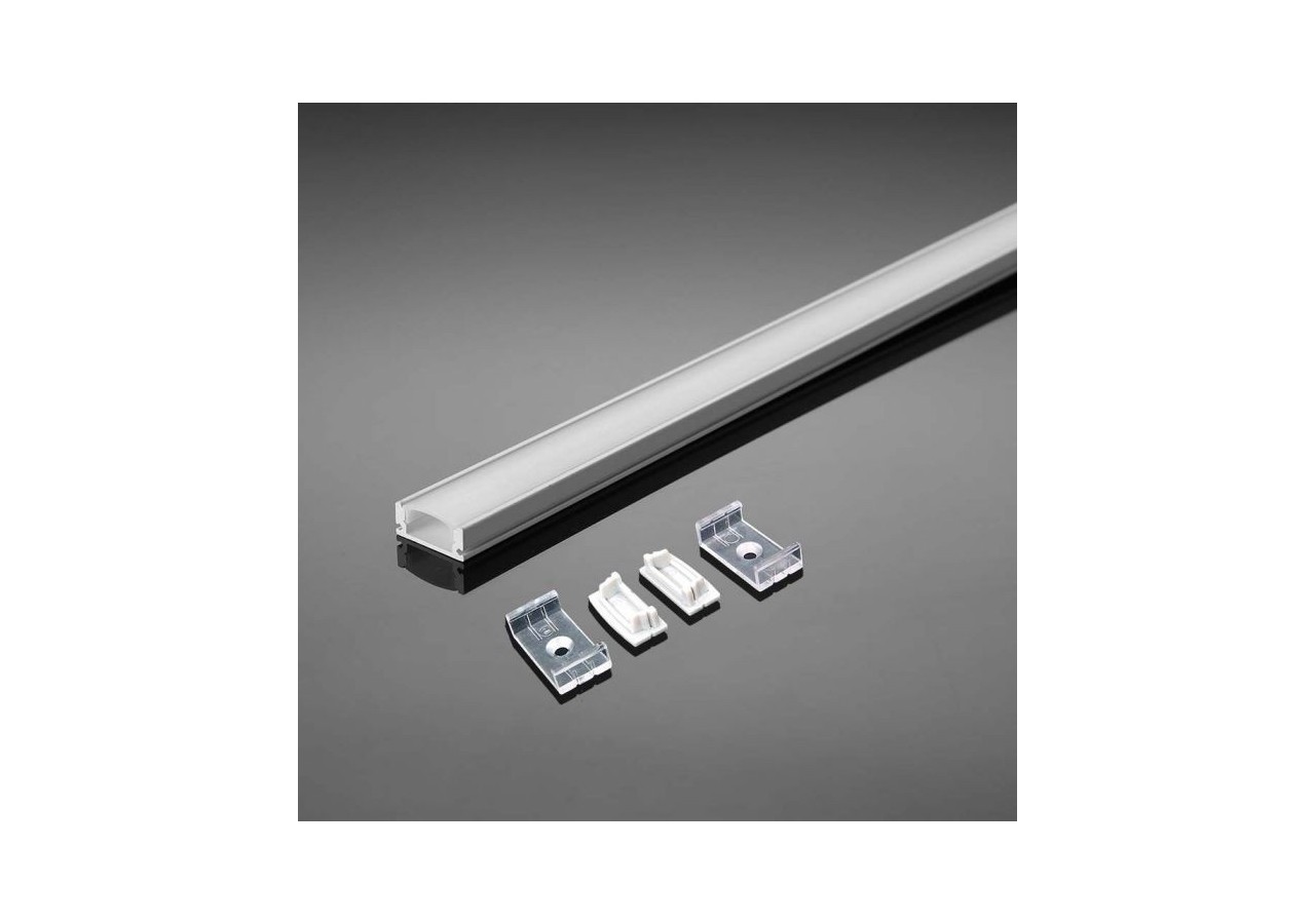 Profilé Aluminium 2m 23,5 x 10 mm Boîtier Blanc